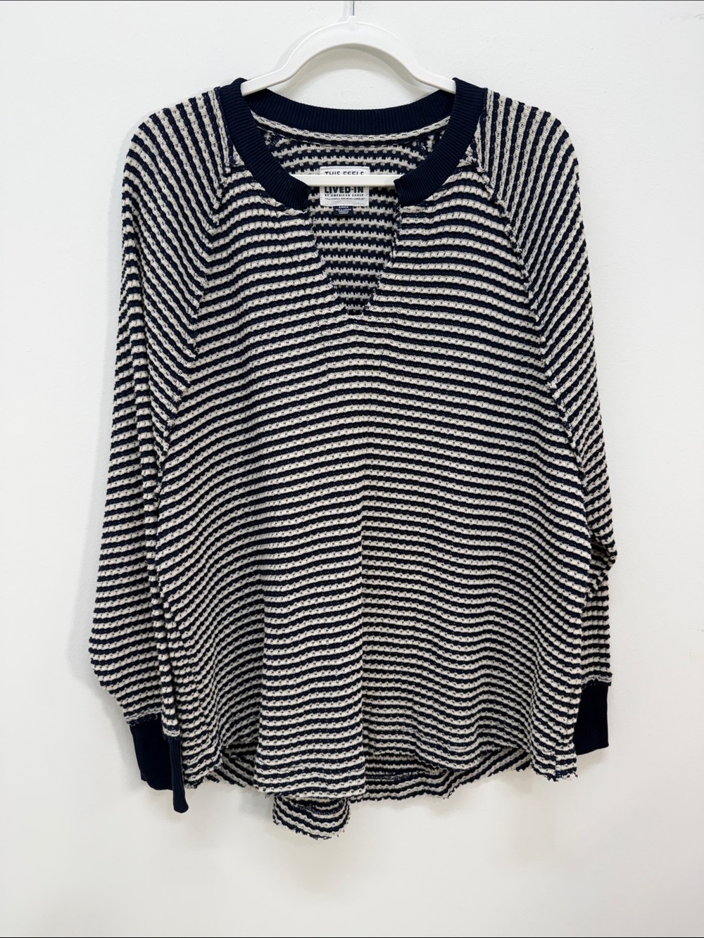 American Eagle waffle knit oversized Top/sweater small